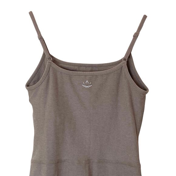 BEYOND YOGA Spacedye Pace Biker Jumpsuit Birch Heather, Size Medium - Picture 9 of 15